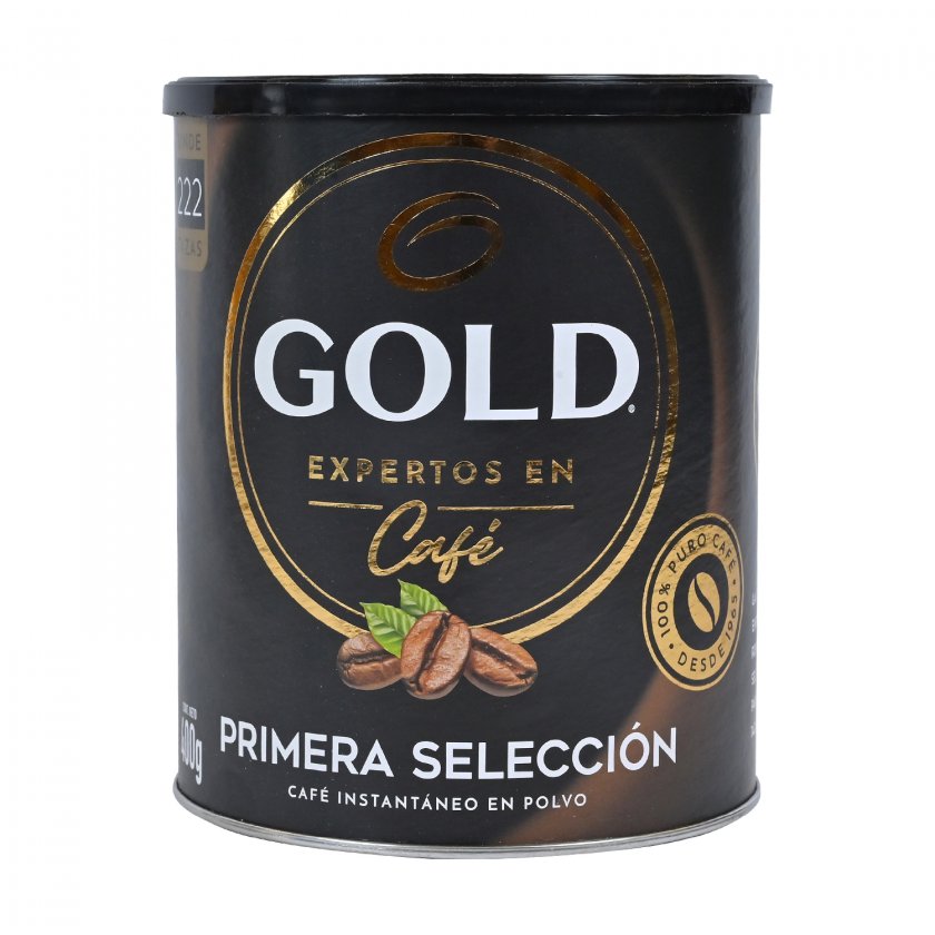 Café Instantáneo gold 400 gr Premium Selección Tarro