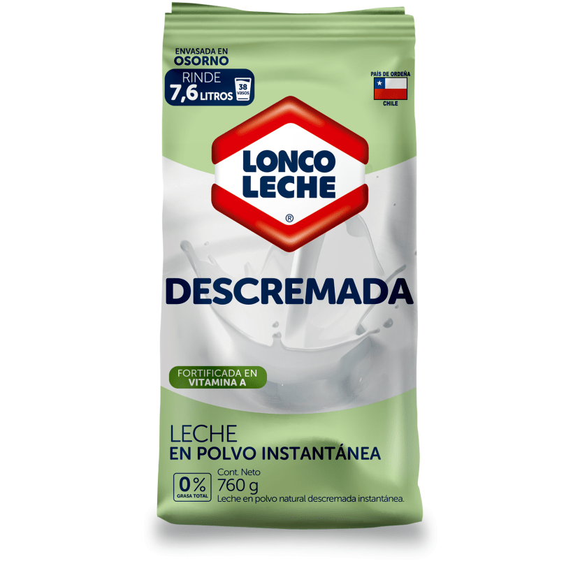 Leche en Polvo Loncoleche Descremada 760 Gr
