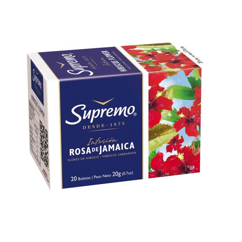 Hierbas Supremo Rosa de Jamaica 20 Bolsitas