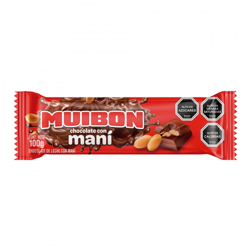 Chocolate de Leche Muibon con Maní 100 g