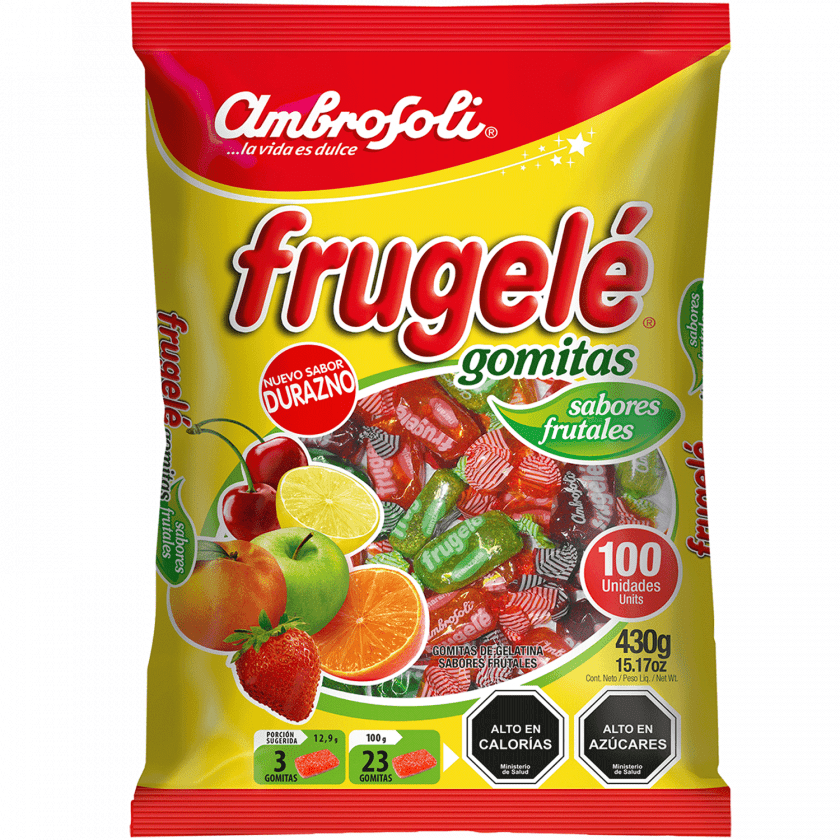 Gomitas Ambrosoli Frugelé Sabores Frutales 430 g