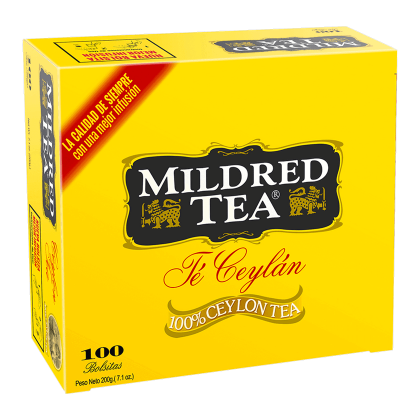 Té Negro Mildred Tea Ceylán 100 Bolsitas