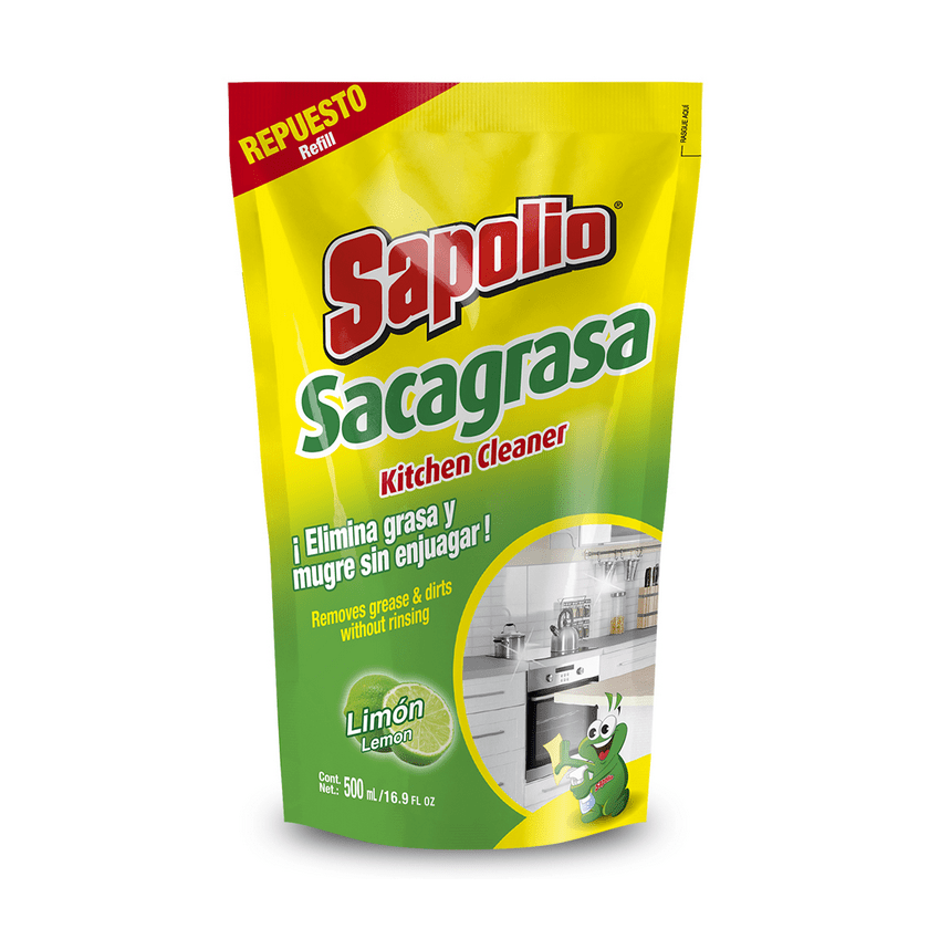 Limpiador Antigrasa Sapolio Doypack 500 ml