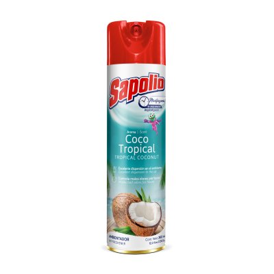 Desodorante Ambiental En Aerosol Sapolio Coco Tropical 360 cc