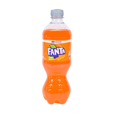 Bebida Gaseosa Fanta Sabor Naranja Sin Azúcar Botella 591 ml