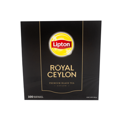 Té Negro Lipton Royal Ceylon Premium 100 Bolsitas