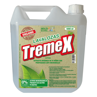 Lavalozas Tremex Orgánico con Extracto de Té Verde 5 L