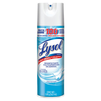 Desinfectante en Aerosol Lysol Antibacterial Crisp Line 540 cc