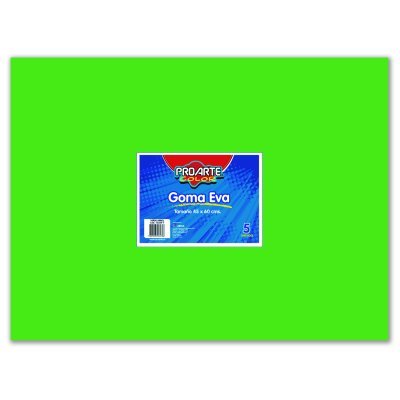 Goma Eva Proarte Verde Árbol 45X60 cm Paquete de 5 Unidades