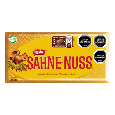 Chocolate en Barra Sahne-Nuss 250 g
