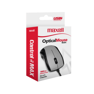 Mouse con Cable Maxell Mowr-101 Usb Óptico Silver