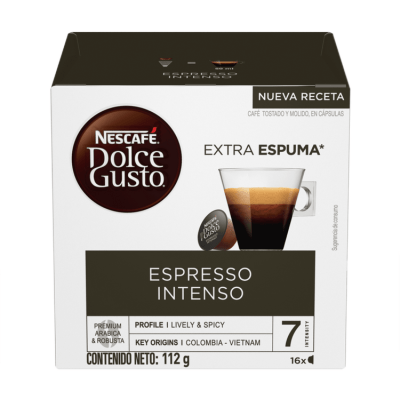 Cápsula Nescafé Dolce gusto Espresso Intenso 16 Cápsulas