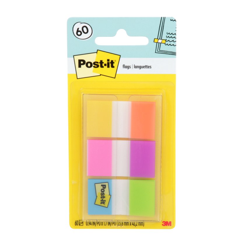 Separador De Página 3m Post It Banderita Colores Variados 60 Hojas 4611