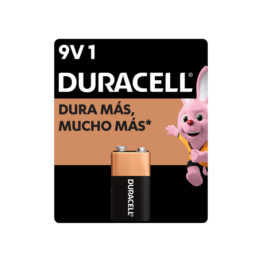 Pilas Alcalinas Duracell 9V1 Paquete