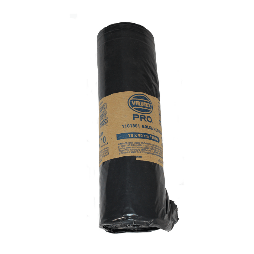 Bolsas negras biorrollo - (20 litros) - (50x60 cm) - (10 bolsas) - % %