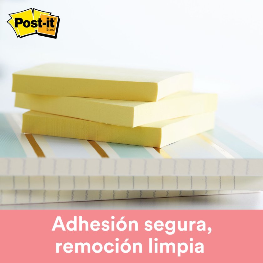 Notas Adhesivas 3M Post-It Amarillo 100 hojas