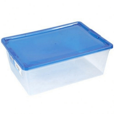 Caja organizadora 10 litros 38x26x13 cm azul